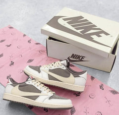 Semi UA Travis Scott X Air Jordan 1 Low Og Reverse Mocha