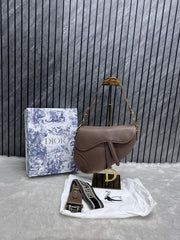 Dior Saddle Brown ShoulderBag With OriginalBox