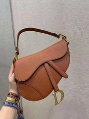 Dior Saddle Tan Shoulder Bag With OriginalBox