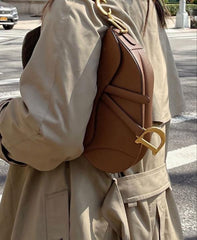 Dior Saddle Tan Shoulder Bag With OriginalBox