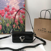 Coach Studio Baguette Black Patent Leather With OriginalBox DustCover Tags