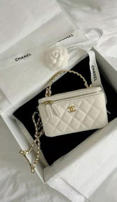 Chanel Top Handle Vanity Bag With OriginalBox