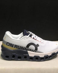 On Cloudmonster White Midnight Running Shoes