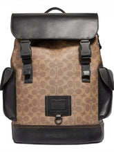 Coach Apricot Black Rivington ColorBlock Unisex Backpack With DustCover