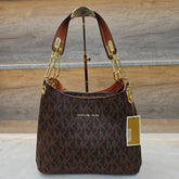 Michael Kors Fulton Shoulder Bag With Dust Bag Coffee Brown 8500