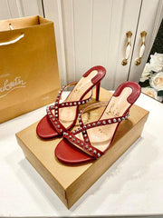 Christian Louboutin Tatoosh Spikes Heels For Women With Original Box And Carry Bag