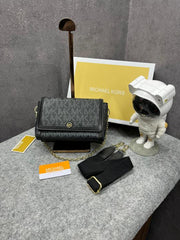 Michael Kors Freya Crossbody Bag With Dust Cover & Carry Bag 23013 Black