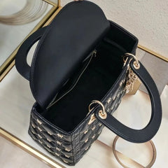 Dior Lady My ABC Cannage Butterfly Premium Quality With OG Box & Dus Bag (Black 711)