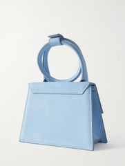 Jacquemus Le Chiquito Noeud Bag With OG Box Dust Bag & Extra Sling Belt (Ja02 - Blue)