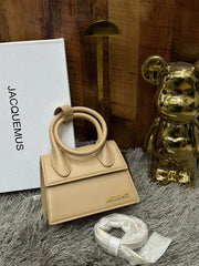 Jacquemus Le Chiquito Noeud Bag With OG Box Dust Bag & Extra Sling Belt (Ja02 - Khakhi)