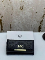 MICHAEL KOR S PREMIUM LONG WALLET WITH OG BOX 0821 ( BLACK)