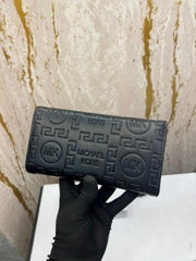 MICHAEL KOR S PREMIUM LONG WALLET WITH OG BOX 0821 ( BLACK)
