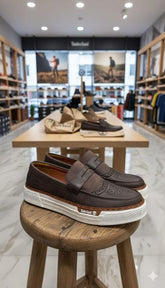 TIMBERLAND SLIP ON BROWN WHITE CASUAL SNEAKER 2025