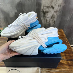 Balmain Unicorn Low Top Premium Sneaker White Blue