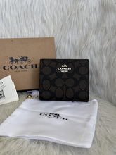 Coach Snap Wallet Coffee Black Edition Coded With Original Box Dust Cover Tags