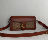 Coach Tabby 26 Apricot With OG Box & Dust Bag Brown With Monogram 8977