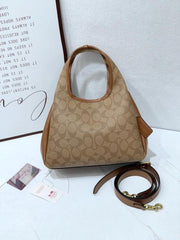 Coach Lana Shoulder Bag Old Flower Brown With OG Box & Dust Cover CM545