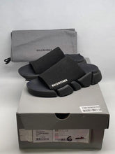 Balenciaga Speed 2.0 Recycled Knit Slide Mule WhiteBlack Made In italy