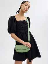 Coach Emmy Saddle Bag 23 Green With OG Box & Dust Bag 205 Green