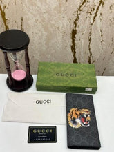 GUCCI TIGER LONG WALLET WITH OG BOX AND DUST BAG AND CARD (BLACK) S09