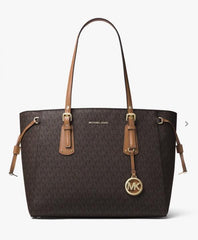 Michael Kors Voyager Brown Tote With Dust Cover