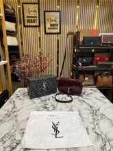 Yves Saint Laurent Le Hobo Shoulder Bag With Box And Dust Bag (2428-1 Wine)
