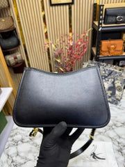 CHRISTIAN DIOR SIGNATURE HOBO SHOULDER BAG WITH OG BOX AND DUST BAG INCLUDING CARRY BAG (FULL BLACK) (Copy)