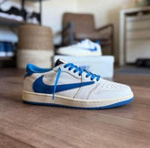 Travis scott x nike air jordan 1 low fragment heat