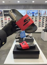 Red SKECHERS HYPER BURST SLIDE