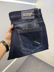 VERSACE PREMIUM BLUE DENIM JEANS STRAIGHT FIT LENGHT 41