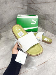 PUMA LEADCAT 2.0 PALERMO FOIL SLIDES GREEN