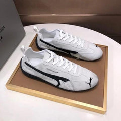 Balenciaga x Puma White and Black Athletic Shoes