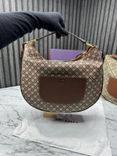 TORY BURCH BRITTEN SATCHEL WITH OG BOX AND DUST BAG (SMALL MONO) (S14) DAMAGE BOX