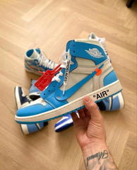 Nike Jordan retro 1 X off white UNC Blue