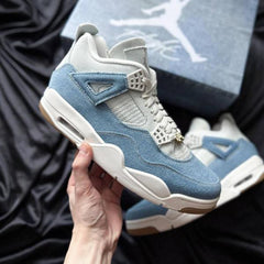 Air Jordan 4 Retro TEX Worn Blue Denim