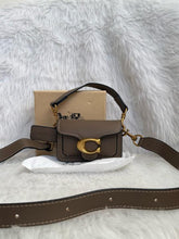 Coach Tabby 12 Brown Monogram Mini With Original Box (6806 Black Brown)