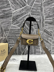 Coach Tabby 12 Brown Monogram Mini With Original Box (6806 Black Brown)