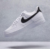 airforce 1 low white black swoosh 439