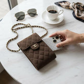 Chanel mobile holder cum sling bag with box 6048