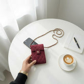 Chanel mobile holder cum sling bag with box 6050