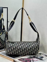 Christian Dior D Journey Bag in Black Oblique Jacquard Canvas With Dust Cover & Carry Bag 81 Black