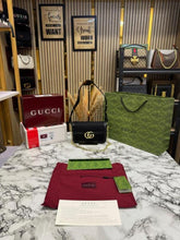 GUCCI GG CANVAS JACQUARD SHOULDER BAG WITH DOUBLE OG BOX AND DUST BAG INCLUDES CARRY BAG (46377 BLACK)