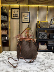 Michael Kors Maeve Medium Bucket Bag With Dust Bag Coffee Brown 100829