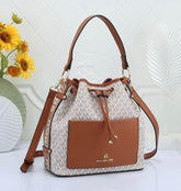 Michael Kors Maeve Medium Bucket Bag With Dust Bag Beige Brown 100829