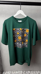 Coach Floral Signature Box Graphic T-Shirt Forest Green 1123