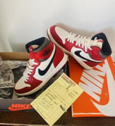 SEMI UA Jordan 1 retro high Chicago x lost found with sandy bros bill original box powder sole top fixed