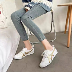 Onitsuka Tiger Mexico 66 White Gold Girls Luxury Sneakers D 1887
