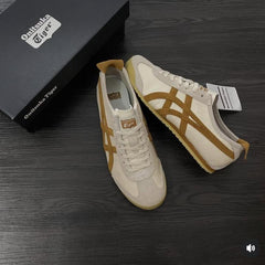 Onitsuka Tiger Mexico 66 Vintage White Brown Girls D 1886