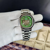 Patek Philippe Automatic Silver Green 055