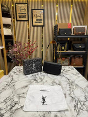 Yves Saint Laurent Ysl Sunset Shoulder Bag With Box And Dust Bag Black 8878